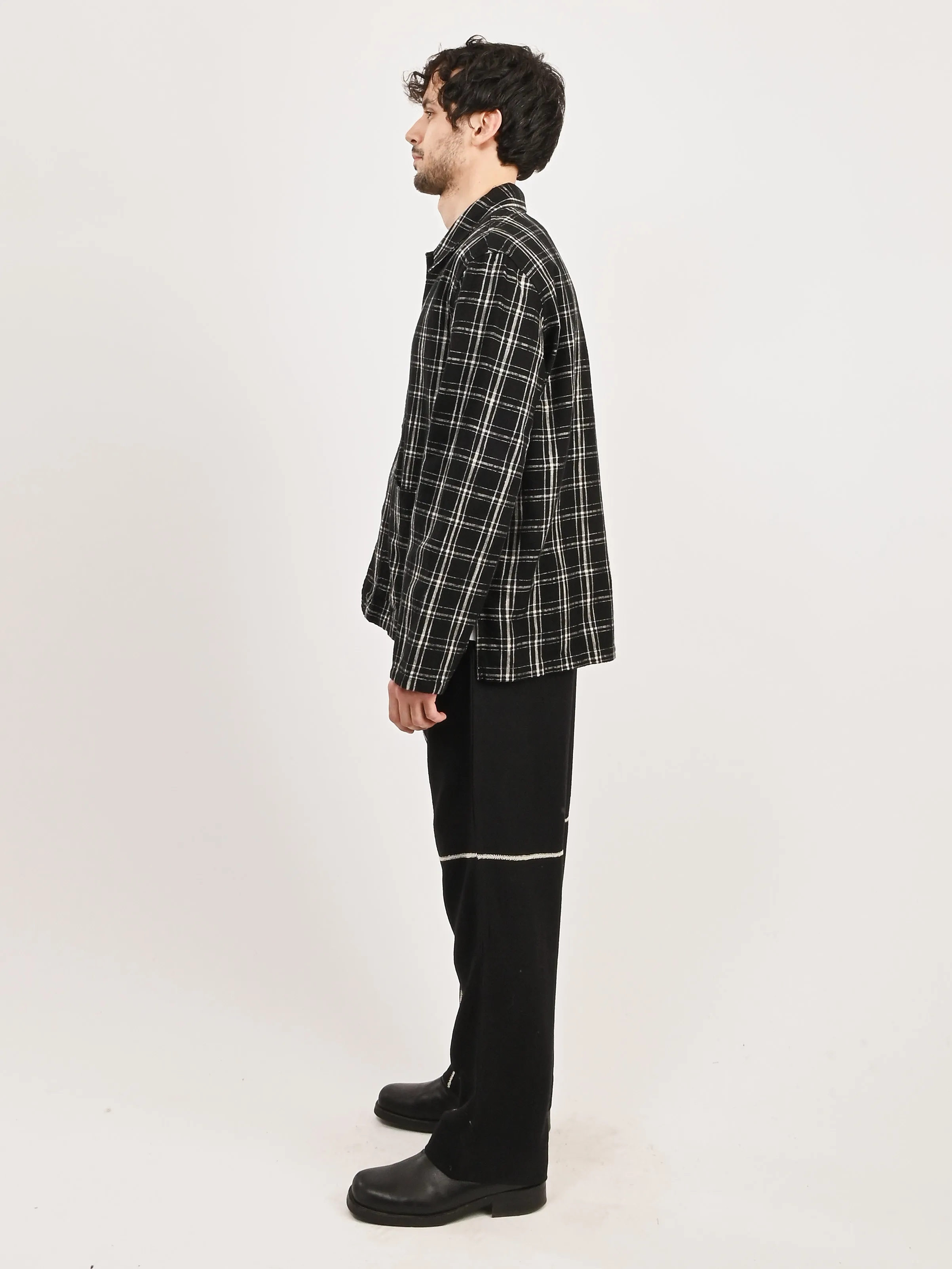 Black/White Helix Flannel Haven Jacket