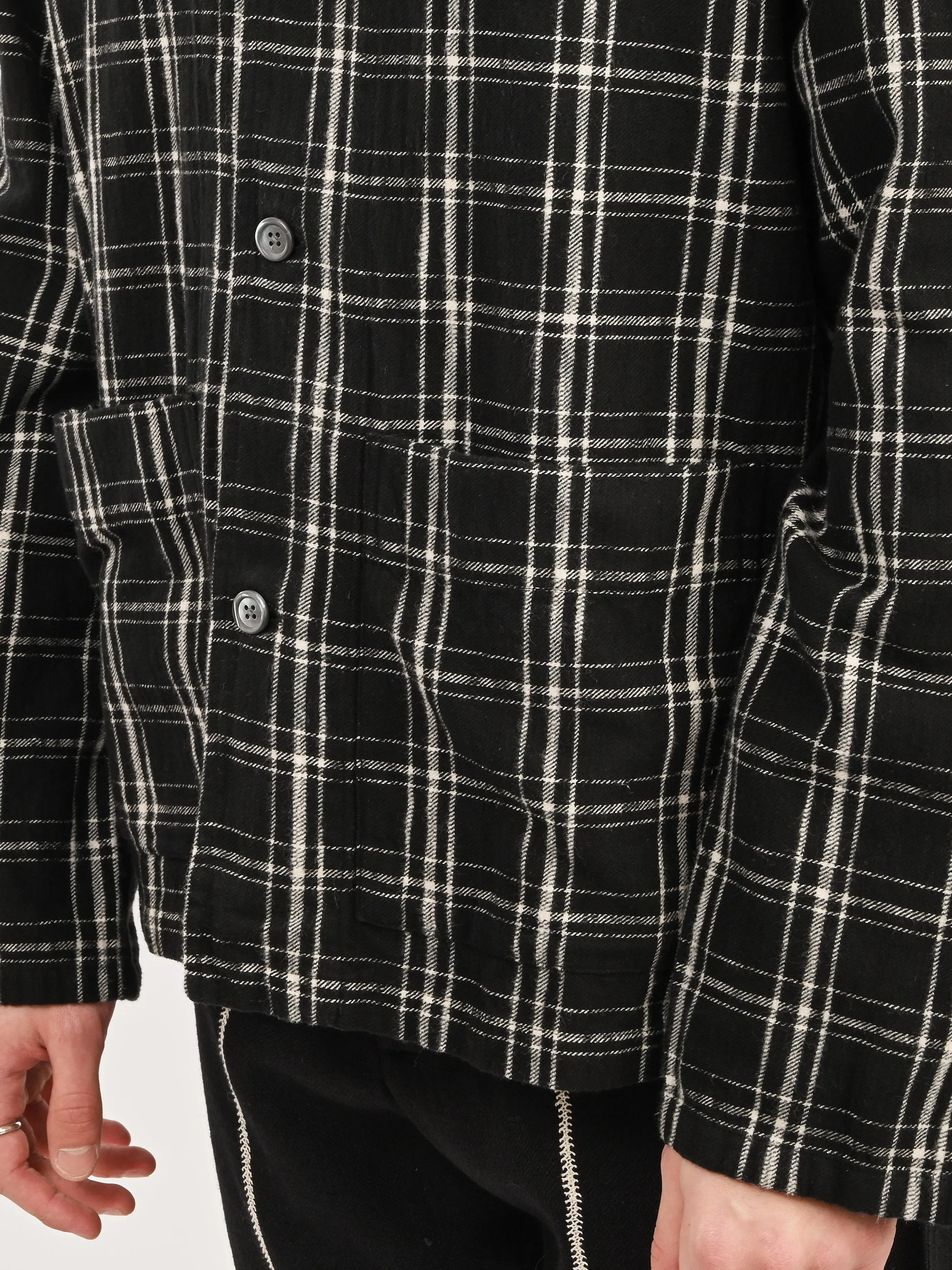Black/White Helix Flannel Haven Jacket