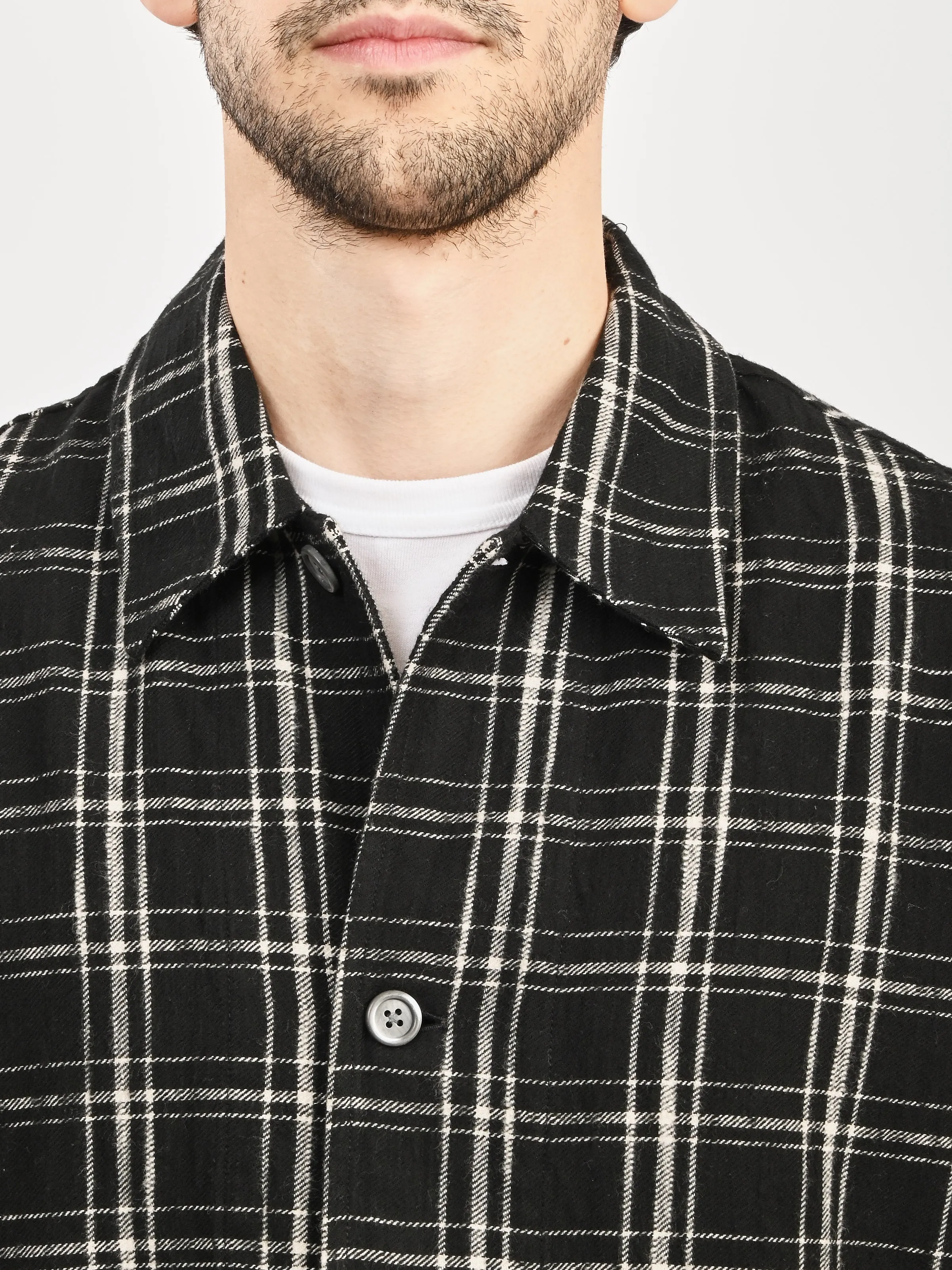 Black/White Helix Flannel Haven Jacket