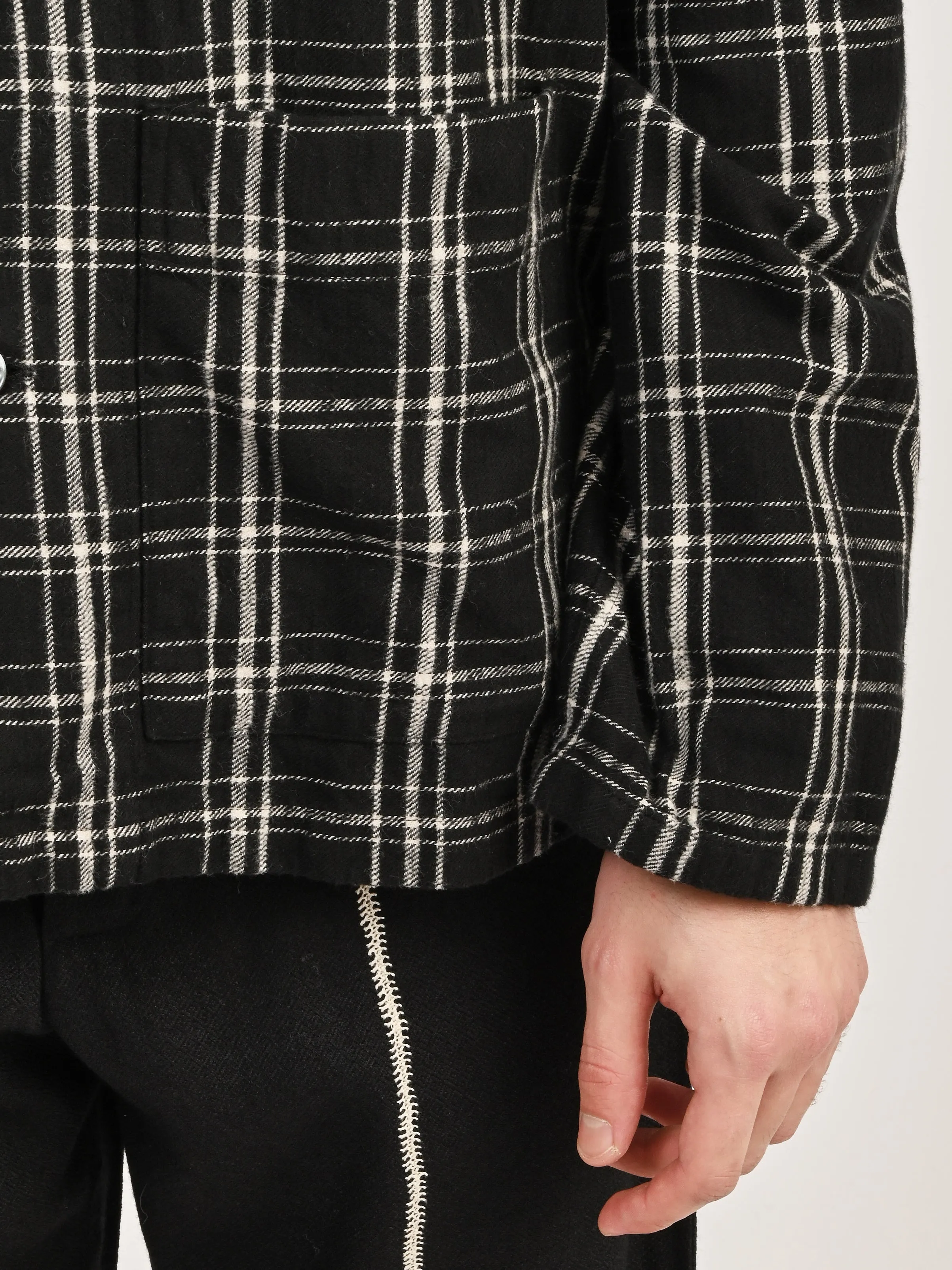 Black/White Helix Flannel Haven Jacket