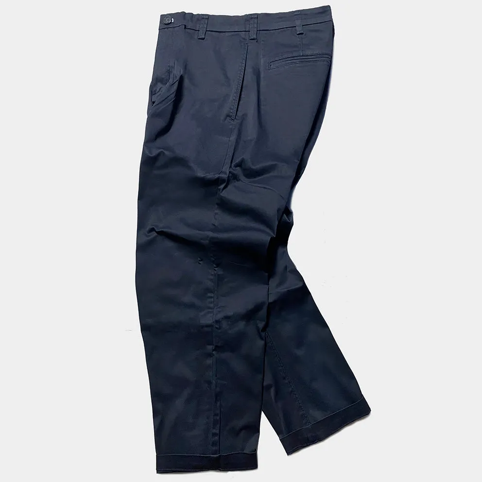 BZEN M.1038 EZ-ER RELAX TAPERED STRETCH CHINO-E0 NAVY
