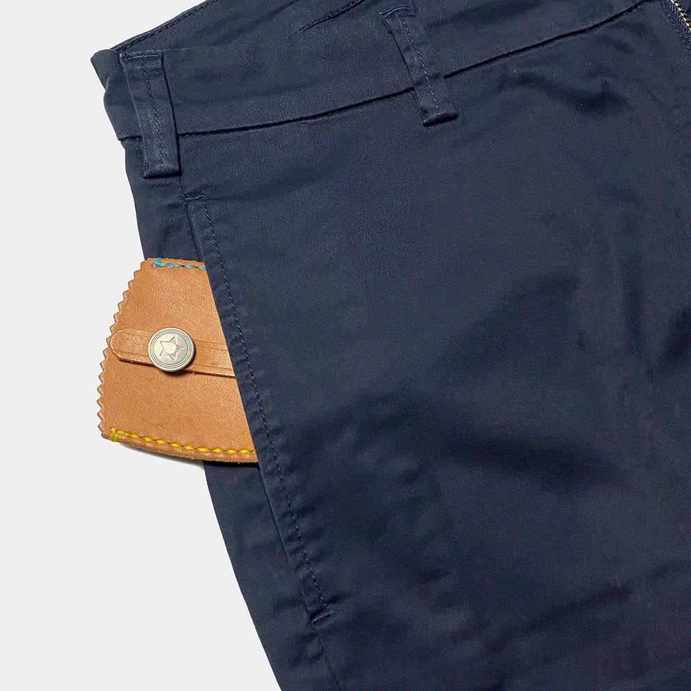 BZEN M.1038 EZ-ER RELAX TAPERED STRETCH CHINO-E0 NAVY
