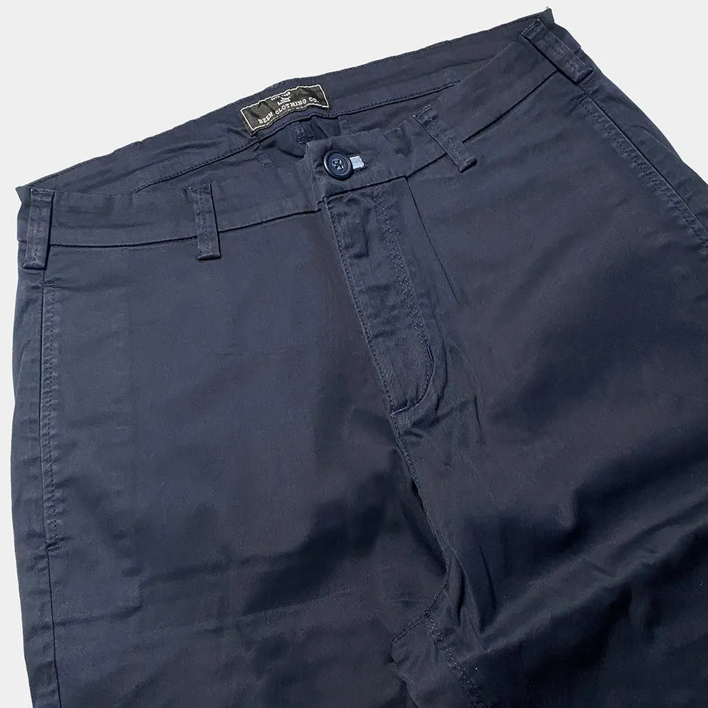 BZEN M.1038 EZ-ER RELAX TAPERED STRETCH CHINO-E0 NAVY