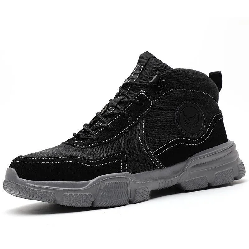 Casual Labor Insurance Shoes Men's Steel Breathable Comfortable High-top Safe Work Protective Shoes
