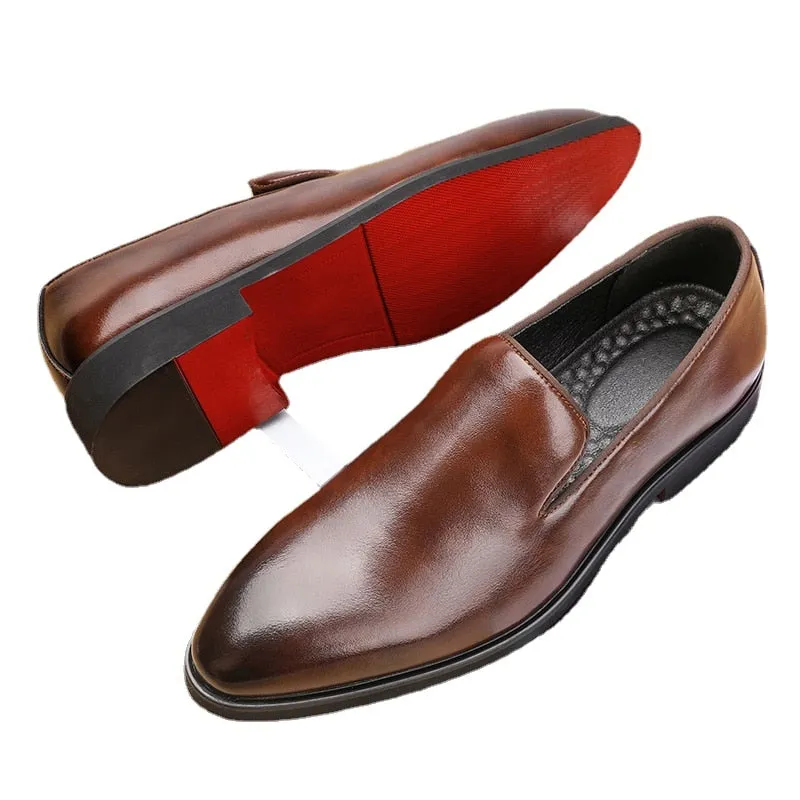 DEROSSI CLASSIC I ULTRA-COMFORT LEATHER LOAFERS
