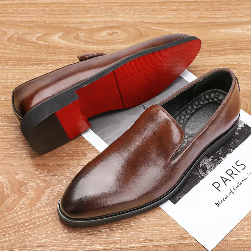 DEROSSI CLASSIC I ULTRA-COMFORT LEATHER LOAFERS