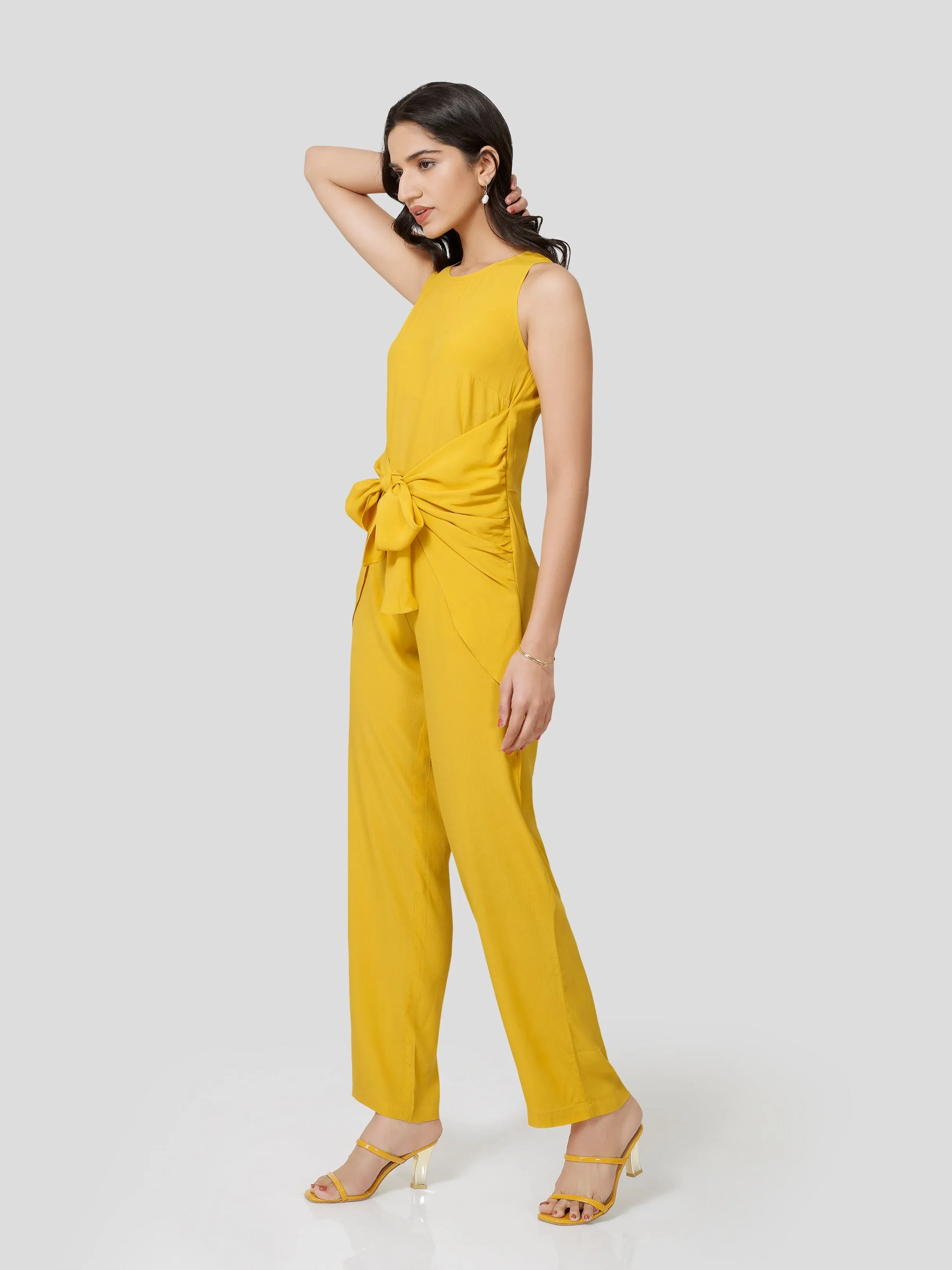Exultation Front Bow Jumpsuit