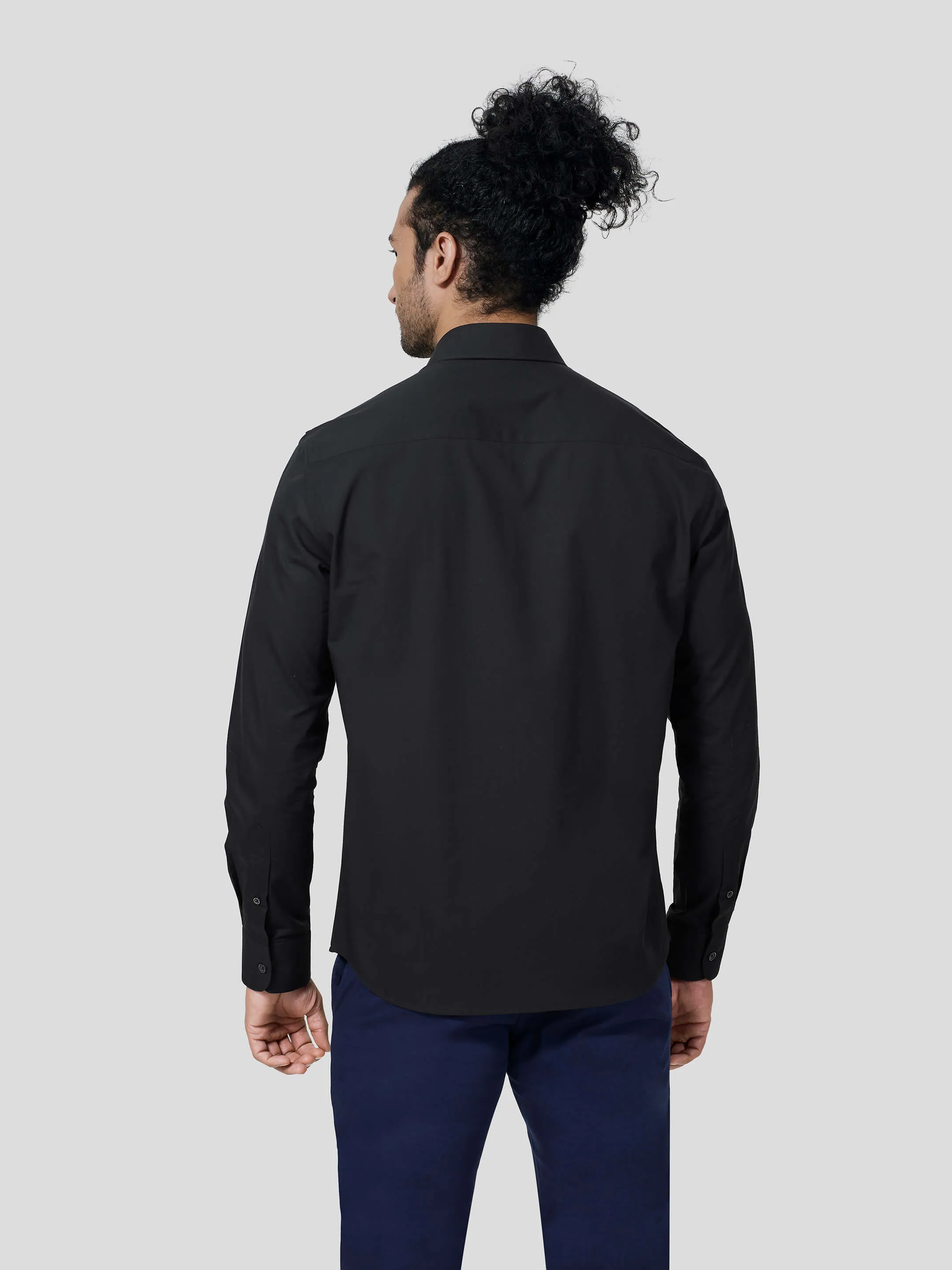 Fantast Full Sleeve Contrast Trim Untuck Fit Shirt