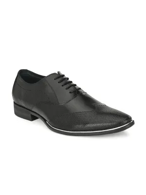 HITZ5920 Men's Black Leather Formal  Lace-Up Shoes
