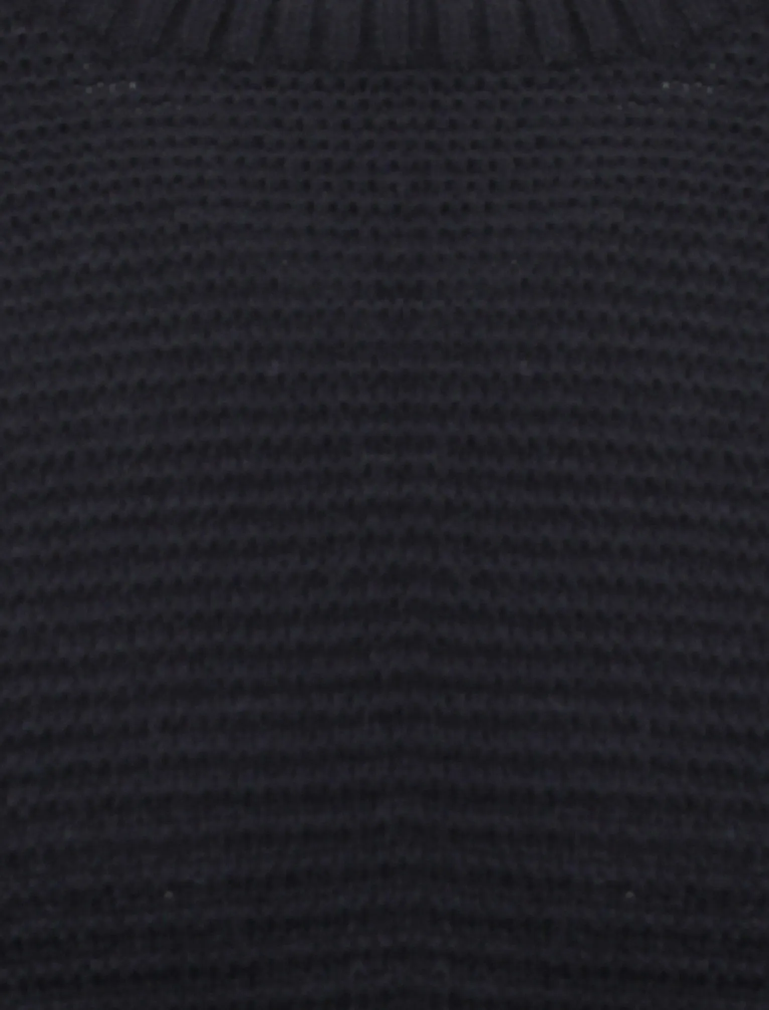 Men's textured wool blend navy jumper
