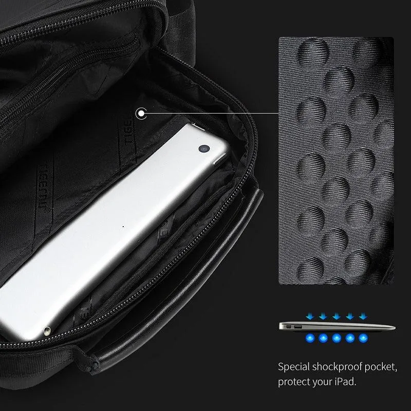 New Men's Messenger Waterproof Simple Business Shoulder Bag