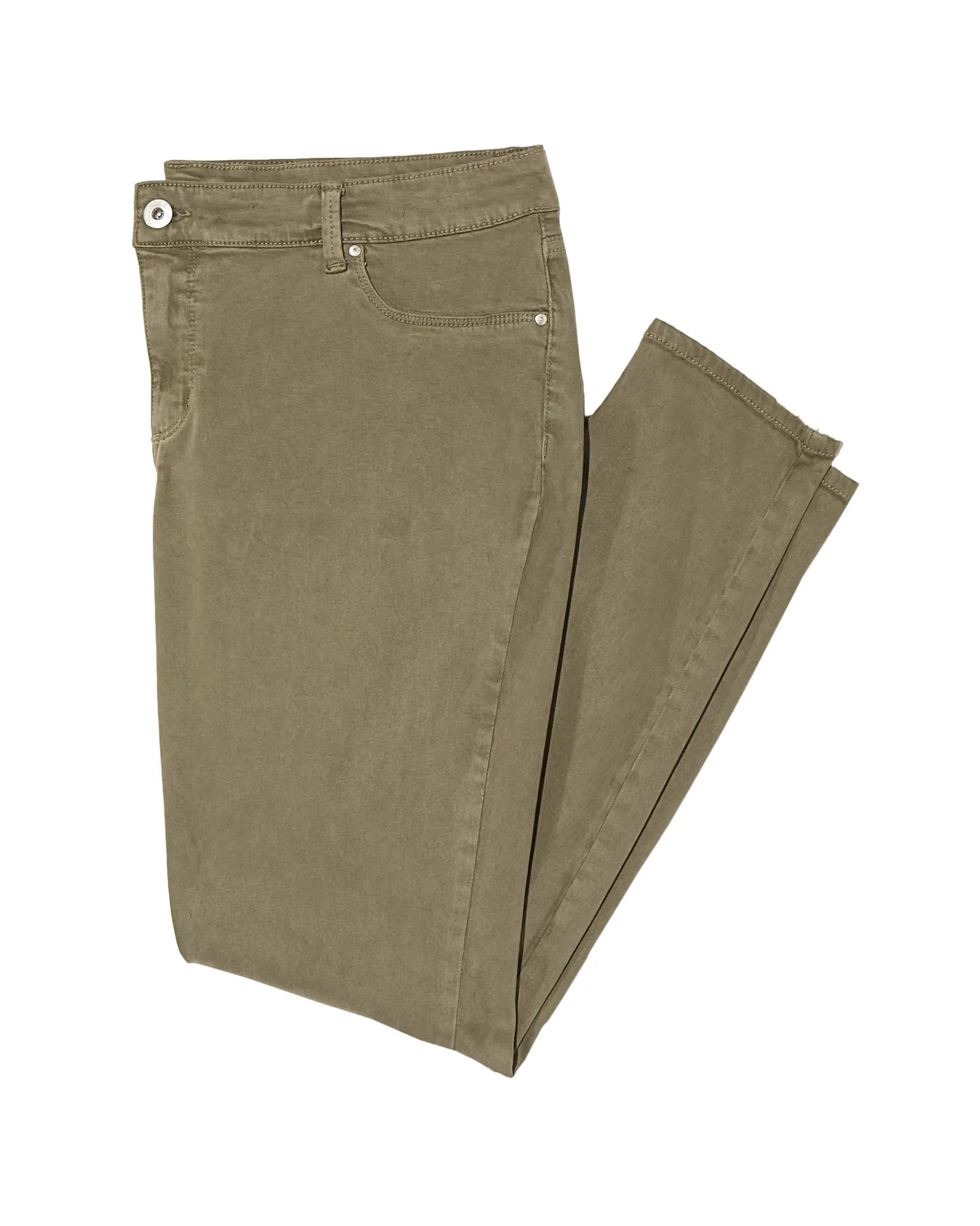 Roni Colored Twill Super Skinny Jean | Olive Green