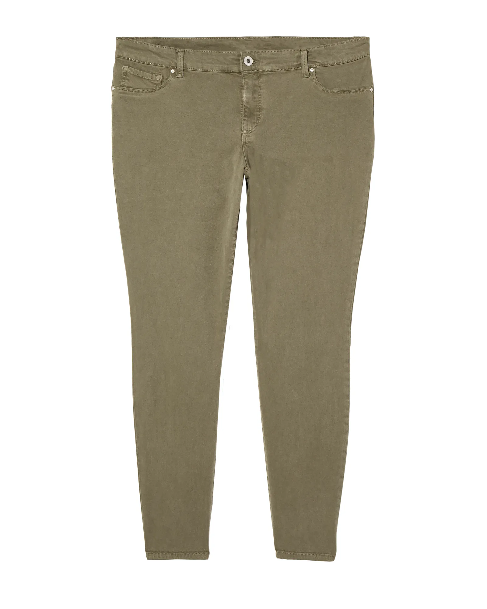 Roni Colored Twill Super Skinny Jean | Olive Green