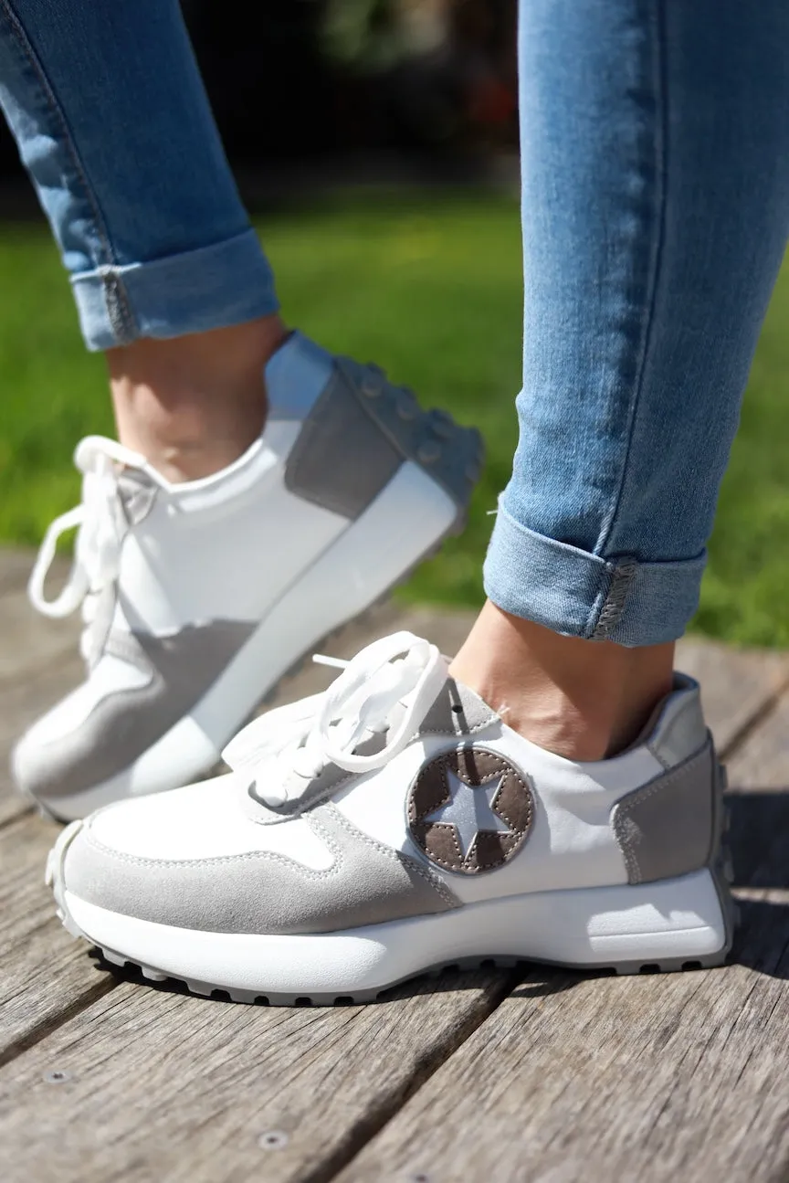 Tucker Sneaker White & Grey